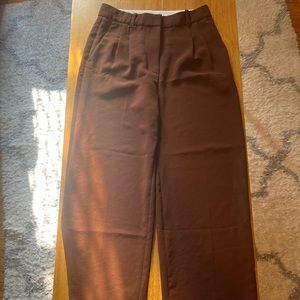 Brown Effortless Pants Size 8